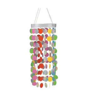 Multi-Colored Bright Rainbow Cutout Chandelier Decoration (1ct)
