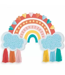 Birthday 'Retro Rainbow' Wall Decorating Kit (1ct)