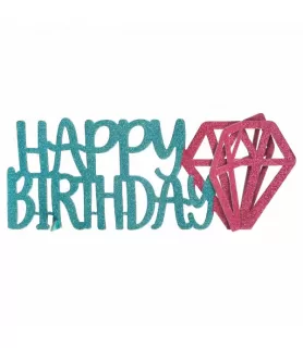 Sparkle Birthday Glitter Table Decoration (1ct)