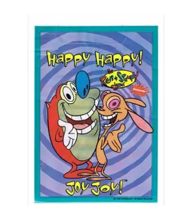 Ren & Stimpy Vintage 1995 'Happy Happy Joy Joy' Favor Bags (8ct)