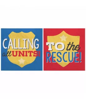 Rescue Vehicles 'First Responders' Small Napkins (16ct)