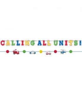 Rescue Vehicles 'First Responders' Foil Banner Kit (2pcs)