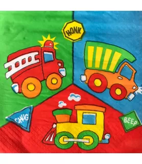 Happy Birthday 'Around Town' Lunch Napkins (16ct)