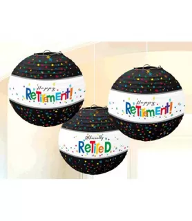 Retirement Paper Lanterns (3ct)