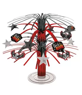 Rock On Skull and Flames Mini Cascade Centerpiece (1ct)