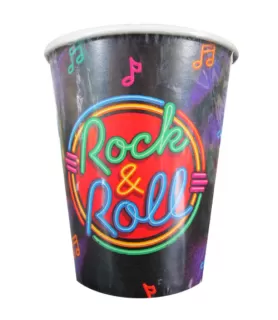 Jukebox Rock 9oz Paper Cups (8ct)