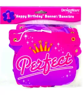 Princess Crown Birthday Banner (5ft)