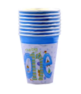 1st Birthday 'The Big One' Teddy Bear 9oz Paper Cups (8ct)