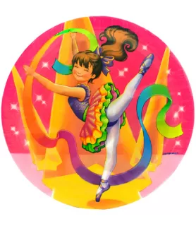 Ballerina 'On Your Toes' Large Paper Plates (8ct)