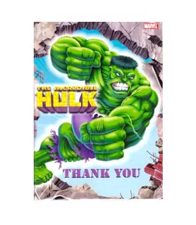 Incredible Hulk Animated Thank You Notes w/ Env. (8ct)