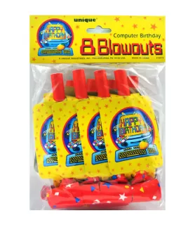 Computer Birthday Blowouts (8ct) 