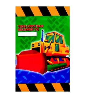 Construction 'Keep on Truckin' Favor Bags (8ct)