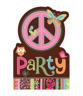 Hippie Chick Invitation Set w/ Envelopes (8ct)