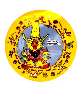 Little Suzy's Zoo Cowboy Witzy 18 inch Foil Mylar Balloon (1ct)