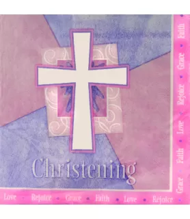 Christening 'Rejoice' Lunch Napkins (36ct)