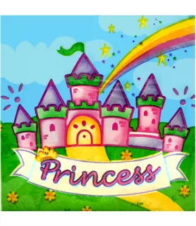 Princess Castle Lunch Napkins (16ct)