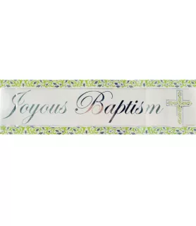 Religious 'Joyous Baptism' Folded Banner (12ft)