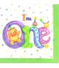 'My 1st Birthday' Teddy Bear Lunch Napkins (16ct) 'My 1st Birthday' Teddy Bear Lunch Napkins (16ct)
