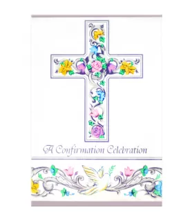Confirmation 'Religious Scroll' Invitations w/ Envelopes (8ct)