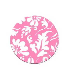 Pink Paisley Flowers Small Paper Plates (12ct)