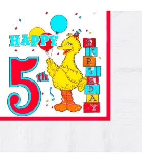 Sesame Street Vintage '5th Birthday' Lunch Napkins (16ct)
