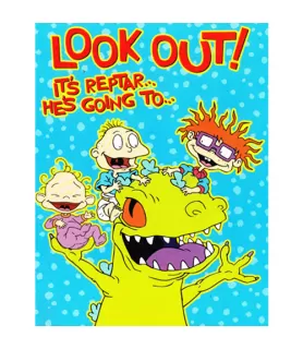 Rugrats 'Reptar' Greeting Card w/ Envelopes (1ct)