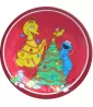 Sesame Street Vintage Christmas Party Small Paper Plates (8ct) Sesame Street Vintage Christmas Party Small Paper Plates (8ct)