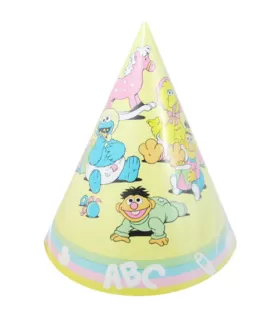 Sesame Street Vintage Pastel Cone Hats (6ct)