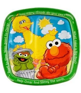 Sesame Street 'Sunny Days' Large Paper Pocket Plates (8ct)