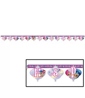 Shimmer and Shine Happy Birthday Banner (1ct)