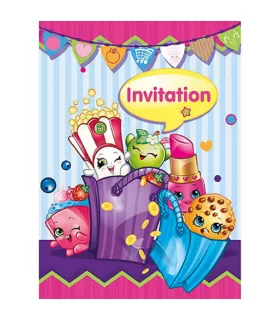 Shopkins Invitations w/ Envelopes (8ct)