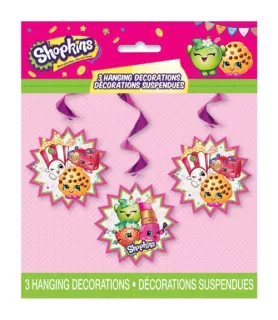 Shopkins Hanging Decorations (3ct)