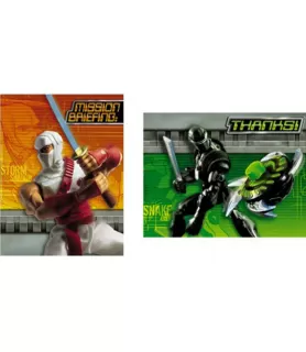 G.I. Joe 'Sigma 6' Invitations and Thank You Postcards w/ Envelopes (8ct ea.)