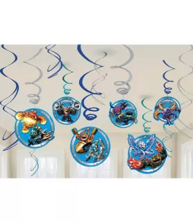 Skylanders Hanging Swirl Decorations (12pc)