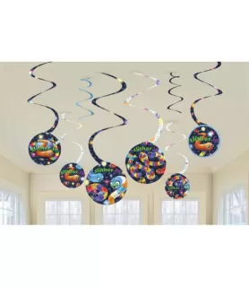 Slither.io Hanging Swirl Decorations (8ct)