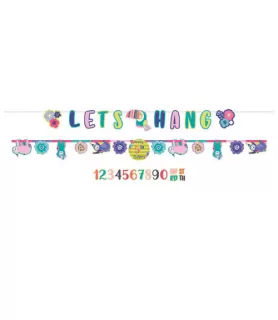 Sloth Birthday Jumbo Letter Banner Kit (1ct)