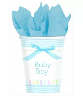 Soft Blue 9oz Paper Cups (8ct)