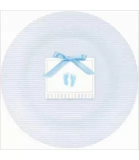 Soft Blue Small Paper Plates (8ct)