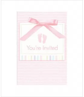 Soft Pink Invitations w/ Env. (8ct)