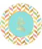 Pastel Confetti 'Eat Drink and Be Happy' Extra Large Paper Plates (8ct) Pastel Confetti 'Eat Drink and Be Happy' Extra Large Paper Plates (8ct)