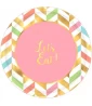 Pastel Confetti 'Let's Eat' Small Paper Plates (8ct) Pastel Confetti 'Let's Eat' Small Paper Plates (8ct)