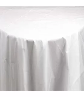 Clear Round Plastic Table Cover (1ct) toc