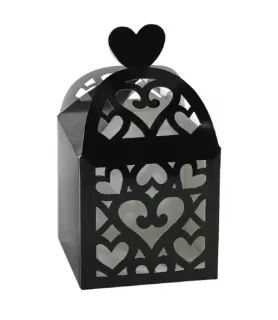 Black Cutout Lantern Favor Boxes (50ct)