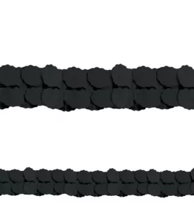 Black Paper Garland (12ft)