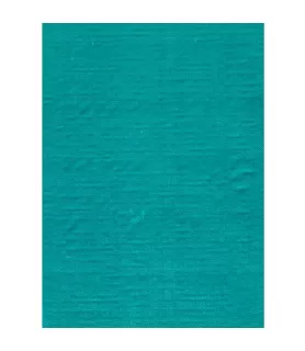 Teal Blue Shiny Metallic Textured Plastic Table Cover (1ct)