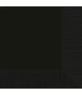 Jet Black 3-Ply Small Napkins (50ct)
