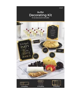 Happy Birthday 'Sparkling Celebration' Buffet Decorating Kit (12pc)