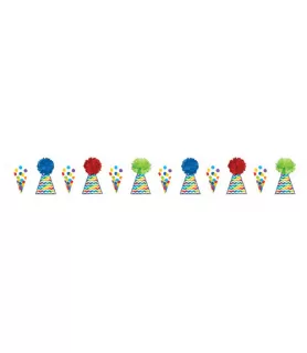 Bright Birthday Deluxe Fluffy Garland (1ct)