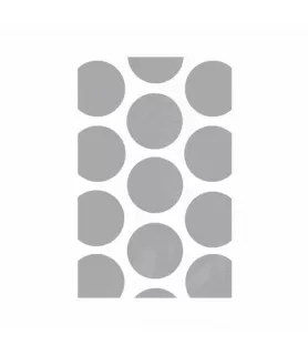 Silver Polka Dots Paper Favor Bags (10ct)