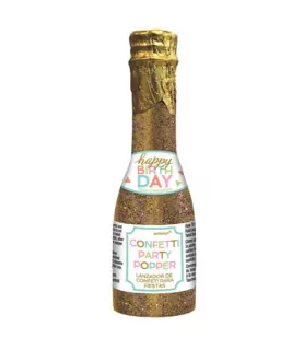 Pastel Confetti Glitter Mini Bottle Confetti Popper / Favor (1ct)